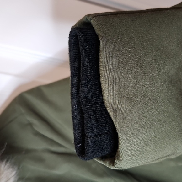 Lauren Ralph Lauren down puffer jacket army green midlength - Picture 5 of 12